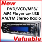 In Dash Car DVD VCD CD MP3 USB FM Stereo SD MMC Player