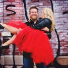 Size 10 Holly Day Red Tulle Skirt By Princess Doodle Beans
