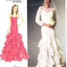 Vogue V1495 Vintage Style Wedding Dress with Train Sewing Pattern 6-8-10-12-14