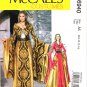 McCall's M6940 Misses' Medieval Dress Costume Cosplay Sewing Pattern 6-14