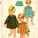 Simplicity 6325 Vintage 1960s Toddlers' One Piece Smocked Dress Sewing Pattern