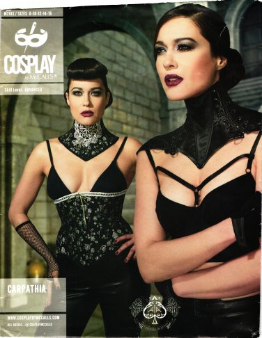 McCall's M2103 Carpathia Waist Cincher and Neck Corsets Costume Cosplay Sewing Pattern 8-16
