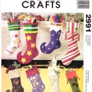McCall's 2991 Cool Fun Christmas Stockings Sewing Pattern
