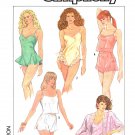 Simplicity 8393 Misses' Vintage 1980s Kimono Robe Tap Shorts Camisole Teddy Lingerie Sewing Pattern