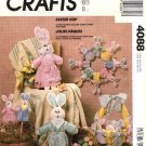 McCall's 4088 Vintage 1980s Stuffed Easter Bunny in Different Sizes, Wreath and More Sewing Pattern