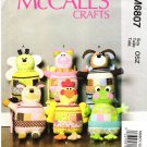 McCall's M6807 Stuffed Animals Bee Chicken Frog Dog Sheep Pig Sewing Pattern