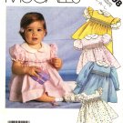 McCall's 2998 Babies' Vintage 1980s Smocked Dress Jumper Sundress Blouse Sewing Pattern