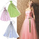 Simplicity 3878 Jessica McClintock Designer Wedding, Prom Dress Sewing Pattern 4-12