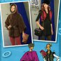Simplicity 1775 Project Runway Inspired Cape Fur Vest Hat Hood Bag Clutch Sewing Pattern