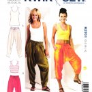 Kwik Sew K3701 3701 Misses' Harem Style Pants and Tank Tops Sewing Pattern
