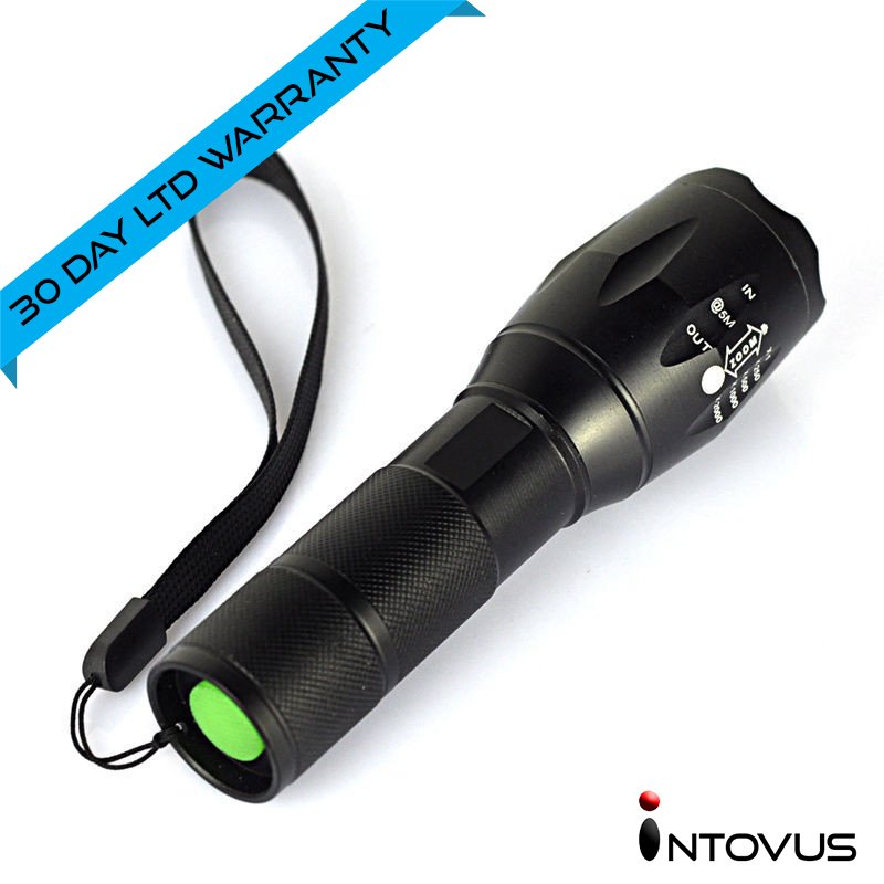 INTOVUS G7K 3800 lumen LED Tactical Zoomable Military Torch Flashlight Kit