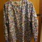 Penguin Christmas Scrub Jacket Size Large Adorable With Front Pockets