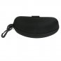 Clamshell Black Hard Eye Glass Case with Hanging Clip & Zipper