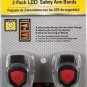 2 LED Reflective Arm Bands for Safety Running Biking Prepping Camping