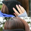 Wrap Around Back of the Head Earmuffs Faux Fur Ski EarMuffs Ear Warmers Black