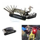 Heavy Duty Black Bike Repair Set All in One 16 in 1 Bicycle Tool Compact Gift