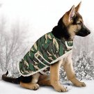 Fleece Camouflage Dog Jacket Green  Extra Warm Great for Hunting or Camp Small