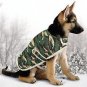 Fleece Camouflage Dog Jacket Green  Extra Warm Great for Hunting or Camp Small
