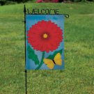 3 Piece Wrought Iron Welcome Garden Flag Stand 43 x 16 (does not include flag)