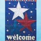 Jumbo Patriotic Garden Flag With Large Stars 28 x 40