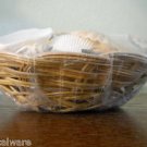 Wicker Bowl Full of Assorted Sea Shells for Arts & Crafts or Fairy Gardens