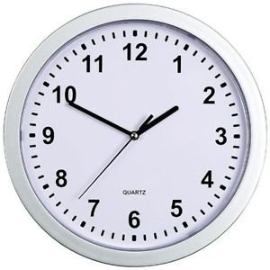 Mitaki-Japan&Acirc;&reg; Silver Wall Clock with Hidden Safe 3 Shelves Security Clock