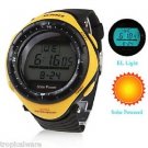 Solar Powered Sports Watch Water Resistant Digital Multi-Function No Batteries