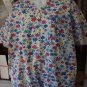 Colorful Flowered Scrubs Size Medium Gently Used Free Shipping