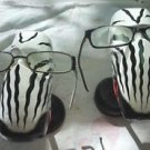 Super Unique Zebra Head Eye Glass Holder - Set of 2 Gently Used - Shipping Free