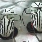 Super Unique Zebra Head Eye Glass Holder - Set of 2 Gently Used - Shipping Free