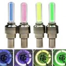 4 x Bike Car Motor Wheel Bicycle Tire Valve Cap Fireflies Neon LED Light Asst