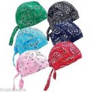 Bandana Head Wrap 6 PACK Paisley  Motorcycle Cover Skull Cap Doo Rag - GFSKULL4