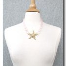 GOLD & SOFT PINK STARFISH SEA GLASS SET