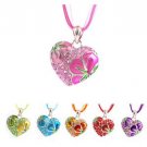 Sparkling Heart Pendants with Matcing Cloth Necklaces Endless Bling Comes Boxed