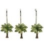 Palm Tree Shower Curtain Bath Hooks Set of 12  Bacova, Green, Tropical Model 437