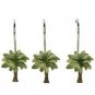 Palm Tree Shower Curtain Bath Hooks Set of 12  Bacova, Green, Tropical Model 437