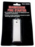 NEW MAGNESIUM FIRE STARTER TOOL CAMPING SURVIVAL PREPPER FIRESTARTER FLINT