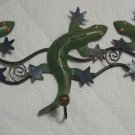 Metal Gecko Lizard Wall Hook Rack Southwest Decor Mexican Decor Free Shipping