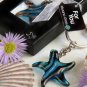 Murano Glass Starfish Key Ring  Colorful Sturdy & Gift Boxed