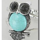 ANTIQUE OWL SEMI PRECIOUS GEMSTONE BRACELET