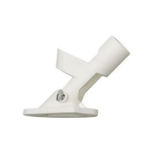 Two Position White PVC Flag Pole Bracket  No Rusting