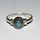 Pure 925 Sterling Silver Solid Ring Studded with Labradorite Size 6 to 12 (US)