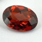 AAA Fine Quality Natural Mozambique Red Garnet Checker Cut Ovals 8x6 mm - 5 Pcs.