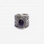 Pure .925 Sterling Silver Solid Ring with Amethyst Custom Size 6 to 12 (US)
