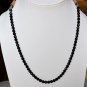 Fine AAA Quality 6 mm Faceted Black Spinel Rondelle Beads Necklace 14" Length
