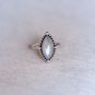 Pure 925 Sterling Solid Silver Ring with Rainbow Moonstone Size 6 to 12 (US)