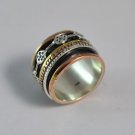 Pure 925 Sterling Solid Silver Handmade Fancy Wedding Band Ring Size: US 7 & 8