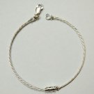 Pure Solid Silver Super Fine Classic Bracelet for Women Length: 7.25 Inches