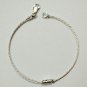 Pure Solid Silver Super Fine Classic Bracelet for Women Length: 7.25 Inches