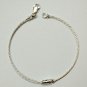 Pure Solid Silver Super Fine Classic Bracelet for Women Length: 7.25 Inches